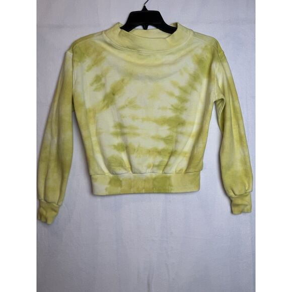 Pilcro And The Letterpress Anthropologie Elayna‎ Sweatshirt Top Yellow Medium - Picture 3 of 12